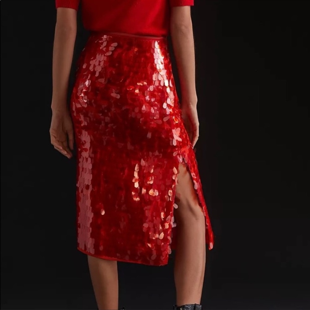 Maeve Women Red Formal Skirt 4